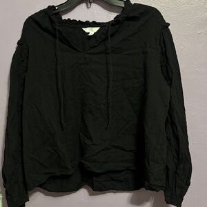 Time and Tru Women's Black Hoodie